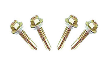 เหล็กชุบสังกะสีชิ้นส่วนกรอบเรือนกระจกØ5.5mm 25mm ยาวตนเองเจาะสกรู