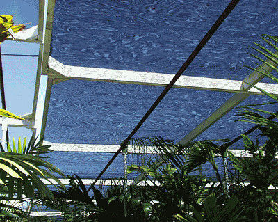 กลางแจ้ง Hdpe Raschel ถักตาข่ายสวน Shade 80% -100% อัตราเชด