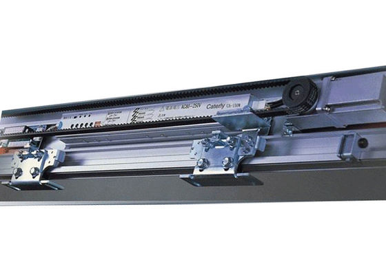 ประตูเลื่อนอัตโนมัติเชิงพาณิชย์แบบปีกนก 150KG, DC24V DC มอเตอร์ไร้แปรงอัตโนมัติ