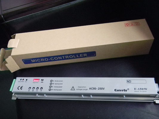 ประตูเลื่อนอัตโนมัติเชิงพาณิชย์แบบปีกนก 150KG, DC24V DC มอเตอร์ไร้แปรงอัตโนมัติ