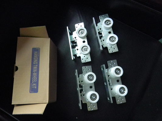 ประตูเลื่อนอัตโนมัติเชิงพาณิชย์แบบปีกนก 150KG, DC24V DC มอเตอร์ไร้แปรงอัตโนมัติ