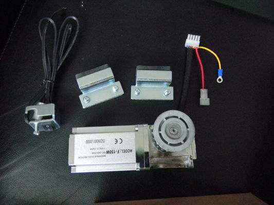 ประตูเลื่อนอัตโนมัติเชิงพาณิชย์แบบปีกนก 150KG, DC24V DC มอเตอร์ไร้แปรงอัตโนมัติ